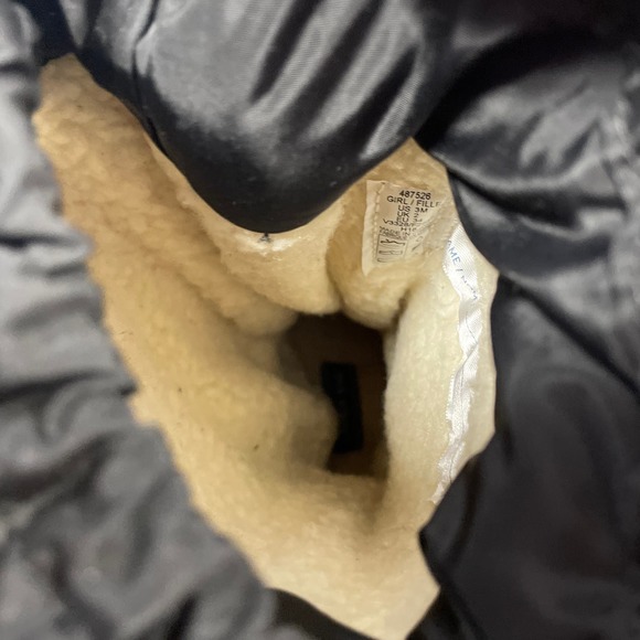 Lands End Youth 487526 Hillary Tall Snow Winter Boots sz 3m Faux Fur Black - Picture 7 of 10